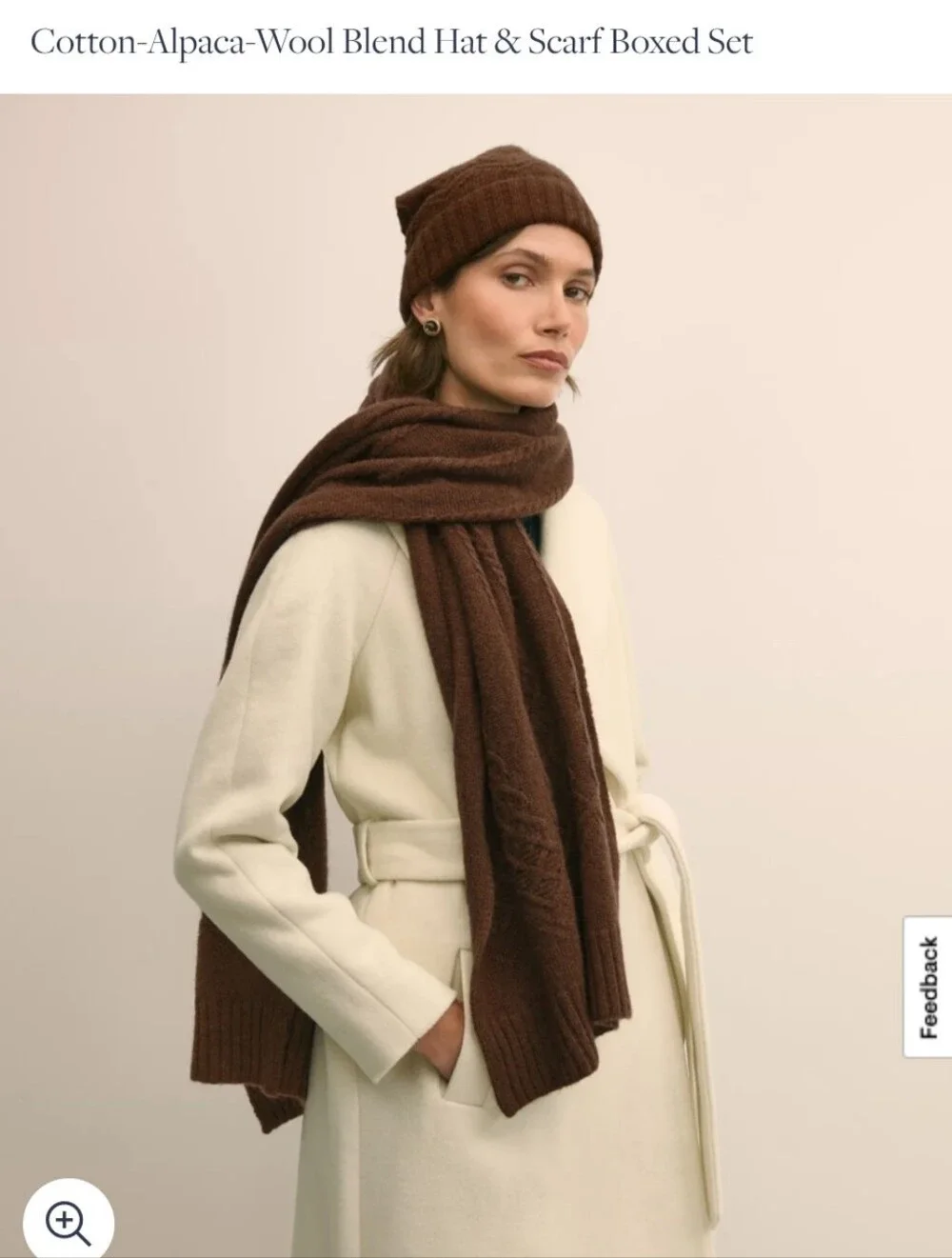 Brooks Brothers Scarf Set In Brown